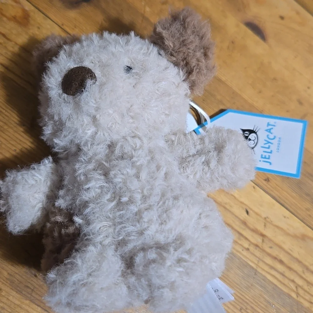 Jellycat Little Pup Bag Charm 7.1x 3.9x3.1" NWT Authentic - Picture 8 of 8